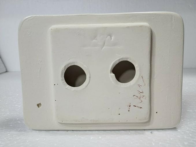 Bright White Matte Ceramic Soap Dish Tray Tile in Daltile Color 0790 Mid Century Modern Retro