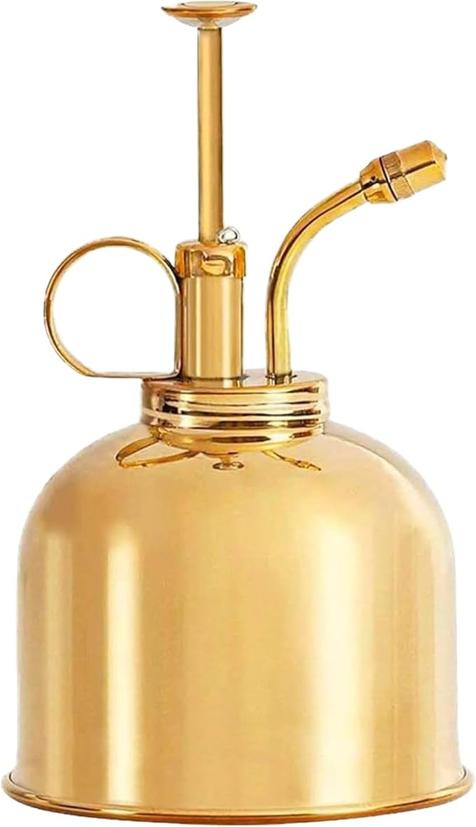 Sustainable Village Watering Can Indoor Plants - Brass Plant Mister - Stylish and Rust Resistant Watering Cans for Healthy Hydration - Prevents Overwatering