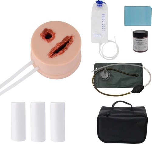 Skiennix 2-in-1 Wound Packing Trainer - Realistic Silicone Simulator for Hemorrhage Control | Stop The Bleed Training