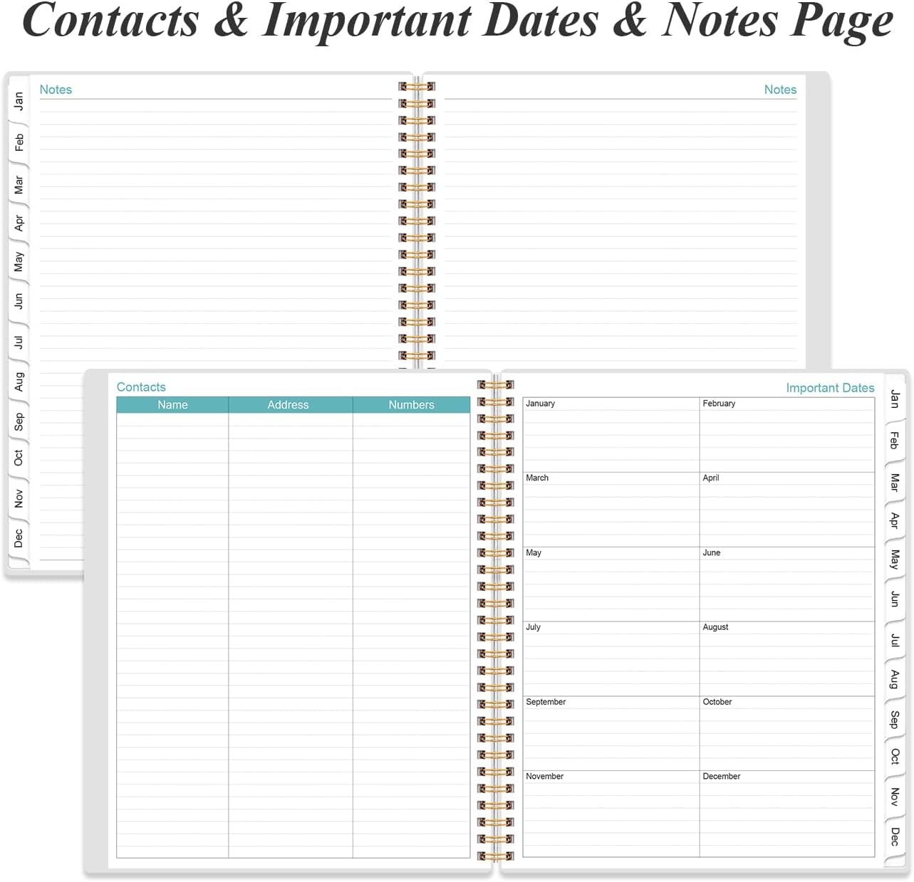 2026-2027 Monthly Planner | 18-Month Calendar with Tabs, 9" x 11", Strong Twin-Wire Binding, Pink