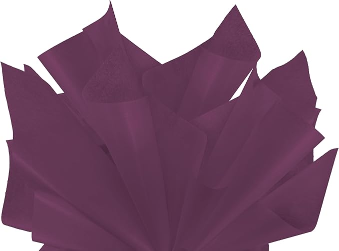 Flexicore Packaging® | Gift Wrap Tissue Paper | Size: 15"x20" | 100 Sheet | Acid Free Bulk Tissue Paper | (Plum)