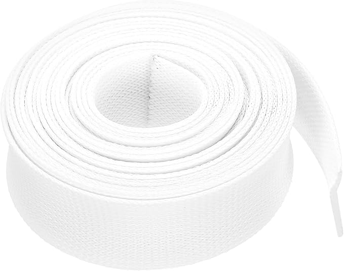 uxcell Expandable Sleeving, 2-inch 25ft Cable Sleeve, White