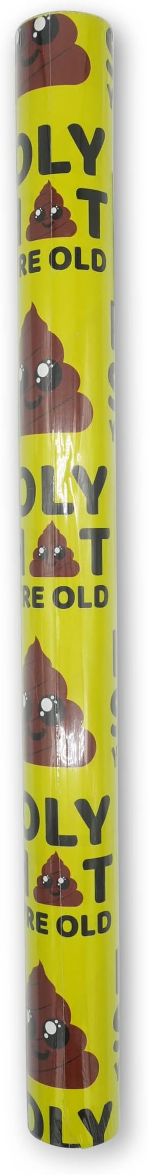 GOOFBALLS Hilarious Wrapping Paper Roll – Funny Gift Wrap for Birthdays, Holidays, White Elephant, Gag Gifts - Holy Shit