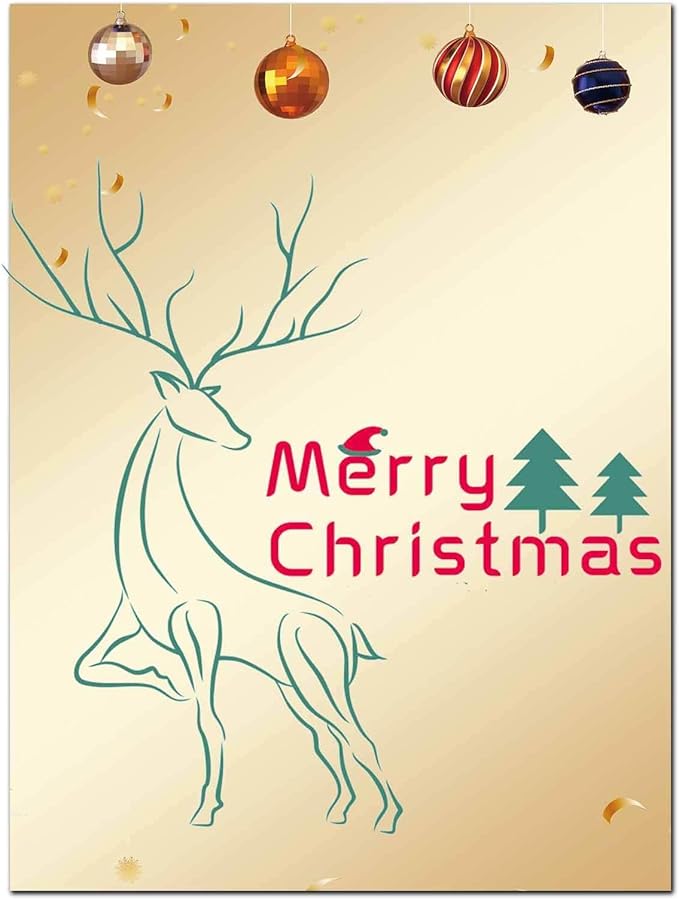 DUGUTUL Premium Festive Christmas Stationery Set Spread Holiday Joy, 48 Sheets, 8.5 x 11 Inches, 100gsm, Perfect for Personalized Gifts and Add Holiday Magic to Your Messages (G)