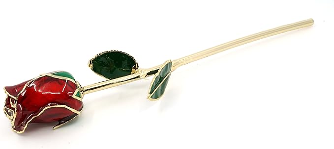 Real Rose Lacquer Preserved with Your Message Engraved