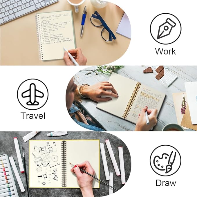 Msticey As For Me And My Team We Will Get It Done 160 Blank Pages Yellow Hardcover Spiral Notebook, Appreciation Gifts for Women Manager Supervisor Leader Coworker Colleague, Funny Boss Day Gifts