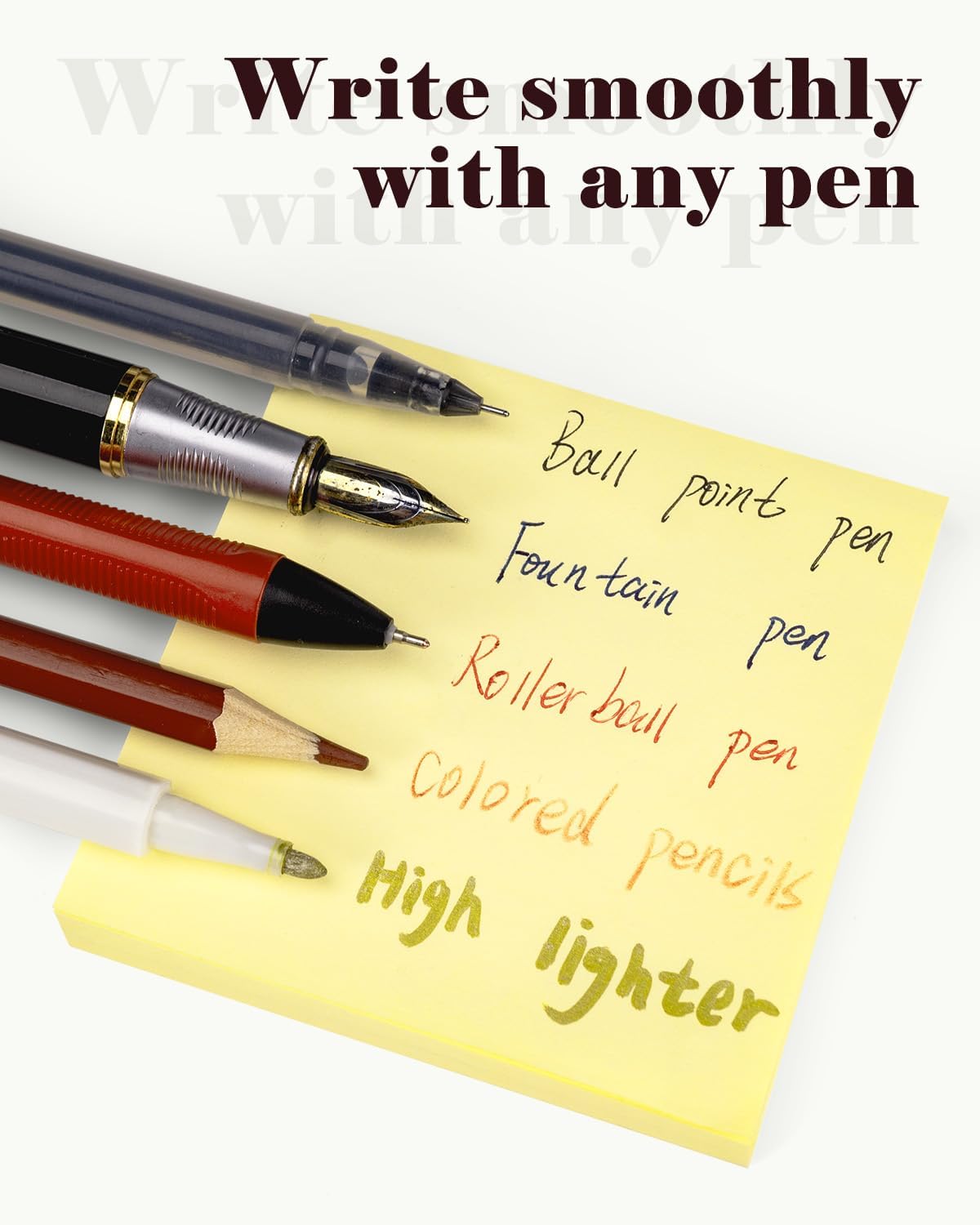 Skiennix Sticky Notes - 3x3 Yellow Self-Stick Memo Pads | 3600 Sheets in 48 Pads for Office & School