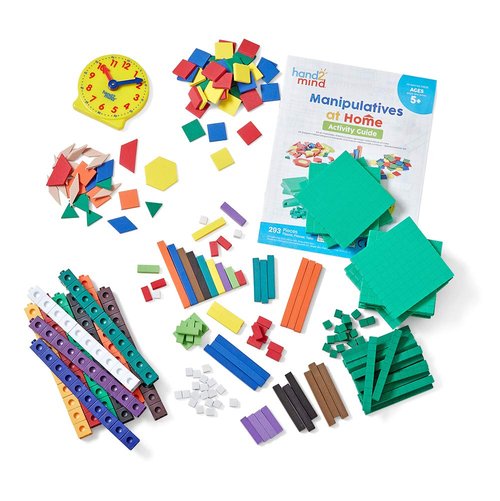 Hand2Mind Take Home Math Manipulatives Kit - Engaging Learning Tools for Kids K-2 | 292 Pieces