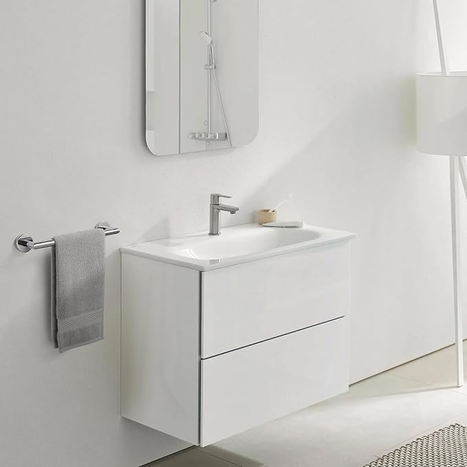 JunSun Bathroom Towel Bar 9 Inch Polished Chrome Towel Racks Wall Mount Bath Hand Towel Holder Modern Home Decor Towel Rods Bathroom Hardware Stainless Steel Towel Hangers Towel Rail Single Towel Bars