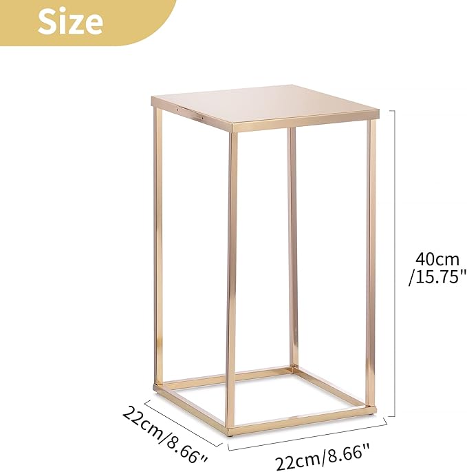 Nuptio Gold Vases - 10 Tall 15.7 inch Geometric Centerpieces for Wedding Tables