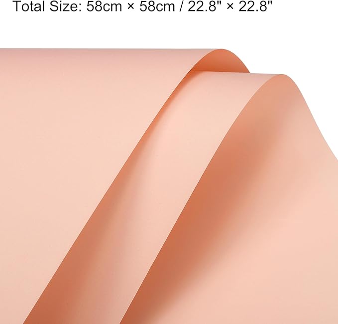 MECCANIXITY Set of 20 Flower Wrapping Paper 22.8x22.8 Inch Waterproof Florists Wrapping Paper for Florist Bouquet Supplies, DIY Crafts, Gift/Gift Box Packaging Pink