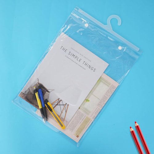 Skiennix 30 PCS Hanging Storage Bags - Waterproof & Dustproof Organizer for Headphones | 11.8 x 15.7 Inch