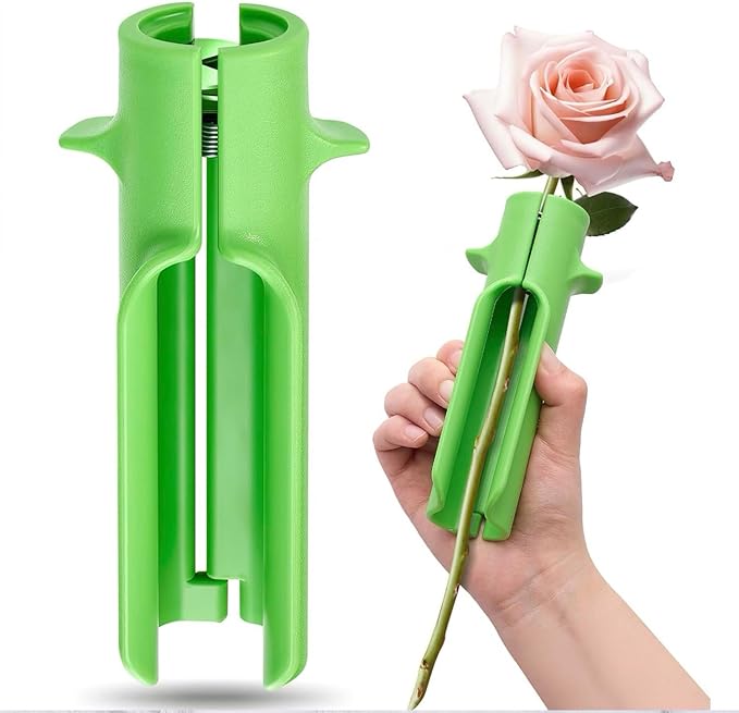 Rose Thorn Stripper Tool Thorn Remover Leaf Stripper Tool Flower Cleaner Cutter Flower Shop Gardening Floral Arrangements Clean Stem Green New Upgrades Efficient for Home Professional Florist