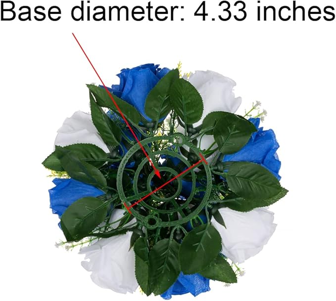 Flower Centerpieces for Wedding Tables: Wedding Table Decorations Royal Blue White Flower Balls Centerpieces for Engagement Cerebration Party Center Pieces 2 Packs