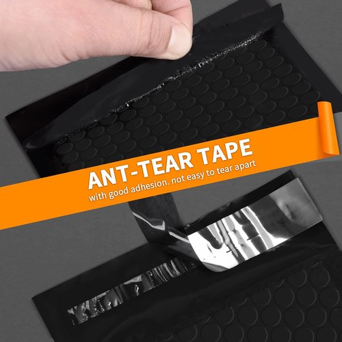 Packbabol Bubble Mailers | 4x7 Inch Opaque Poly Padded Envelopes - 50 Self-Seal Waterproof Bags