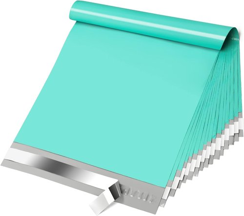 Fuxury Teal Poly Mailers - 10x13 Self-Sealing Shipping Envelopes | 200 Pcs Durable Boutique Bags