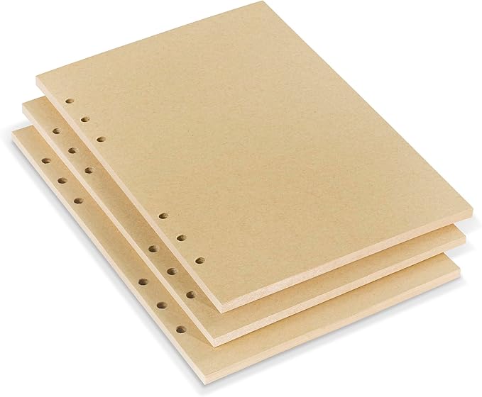 A5 Kraft Loose Leaf Refill Paper, 210x142mm, 135 Sheets Brown Planner Refills, 6-Ring Binder Compatible, 100GSM Insert Papers for Journals, Sketching, Vintage Writing & DIY Crafts