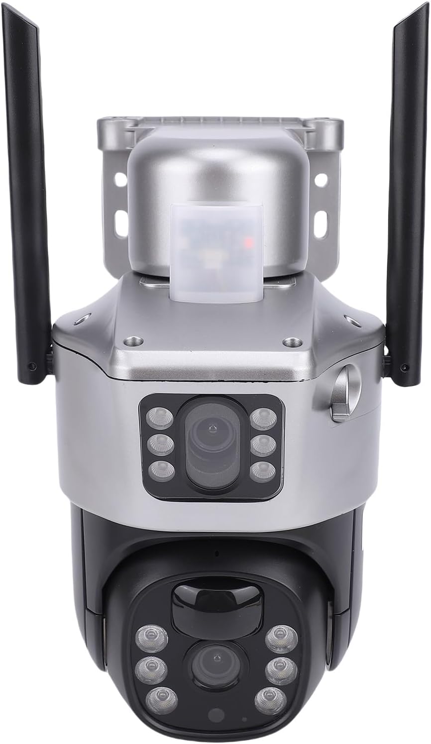 Yoidesu 4G LTE Solar Security Camera - Outdoor Wireless IP66 Dual Lens PTZ with 2K Motion Detection & Two-Way Audio