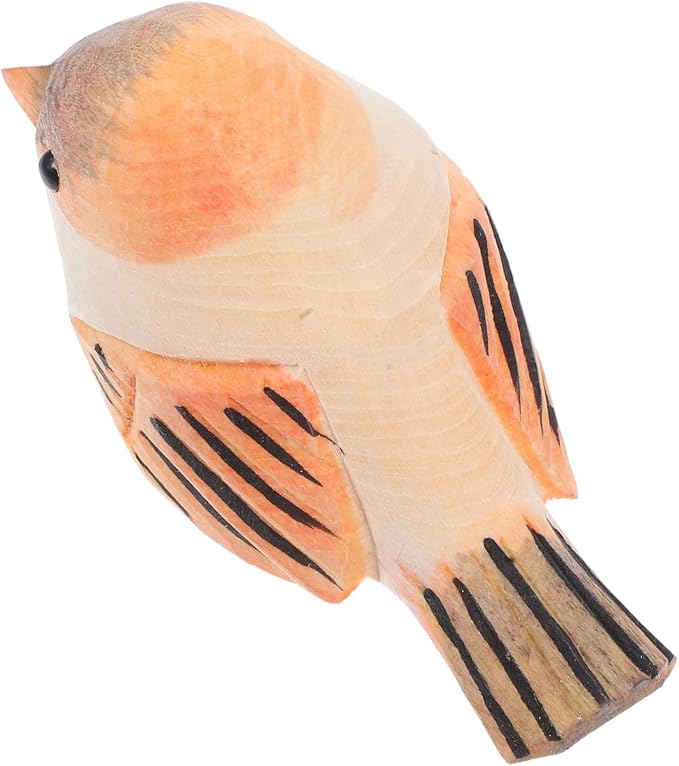 Retro Farmhouse Bird Sculpture Bird Decor for Home Hand Carved Animal Statue
