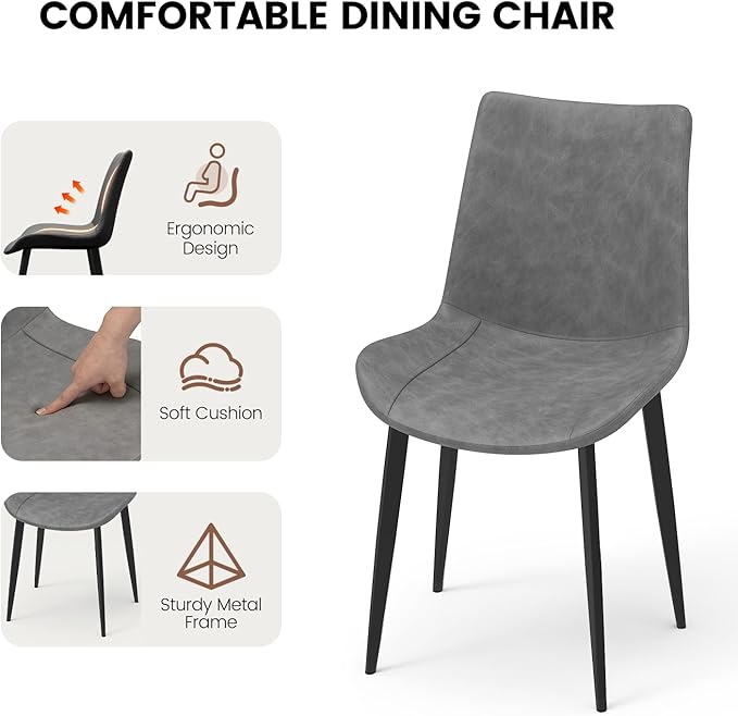 63"-78.7" Extendable Round Dining Table Set for 6, 7 Piece Mid Century Modern Oval Kitchen Table Set, Large Dining Table with 6 Dining Chairs for Living Room Space Saving（Walnut Table+6 Grey Chairs)