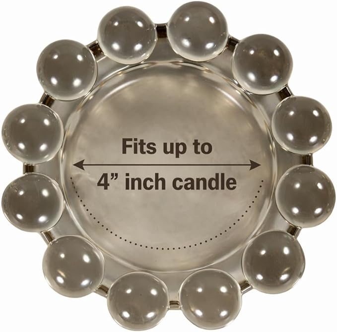 Alice Lane Original Bubble Candle Dish Large – Chic Smoky Glass Candle Dish for Home Decor – Decorative Modern Candle Holder for Small Candles & Diffusers