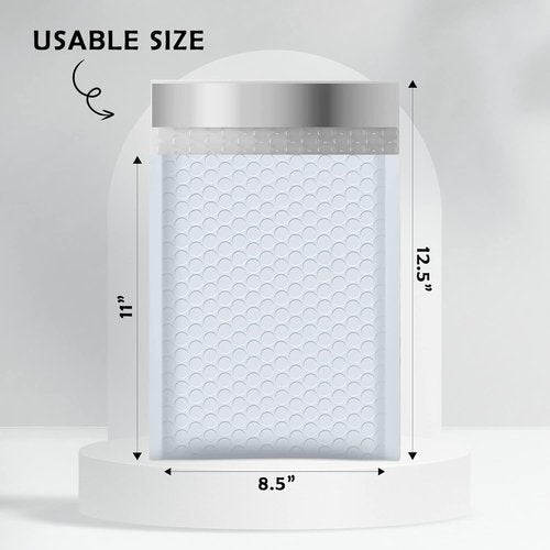 Bubble Mailers - 8.5x12 Waterproof Self-Seal Adhesive Shipping Bags | 25 Pack Padded Envelopes for Mailing