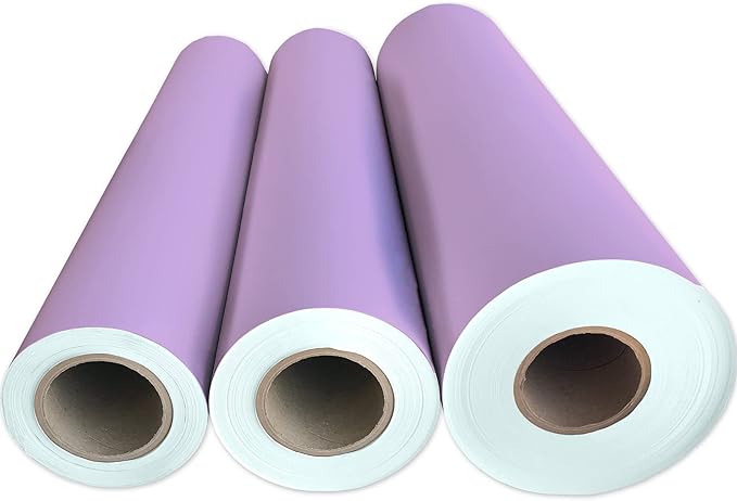 Jillson Roberts Bulk Gift Wrap, Everyday Gift Wrapping Supplies, Lavender Matte, 1/4 Ream 208 feet x 30 inches