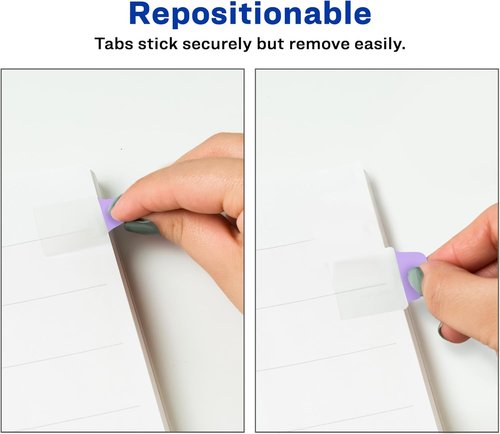 Avery Mini Ultra Tabs - 1" x 1.5" Repositionable Sticky Notes | Assorted Pastel Colors, 40 Count
