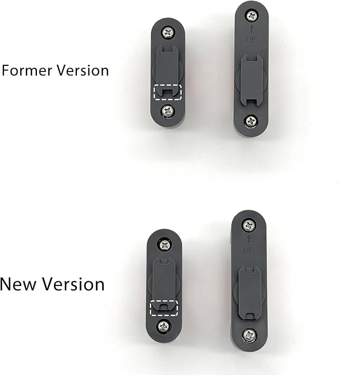 OATISLife Grill Light Mounting Bracket Kit, 1 Round & 1 Square Bracket, Compatible with Grill/Griddle Handles from 1-1.4 Inches in Diameter, Only Fits for OATISLife Grill Light