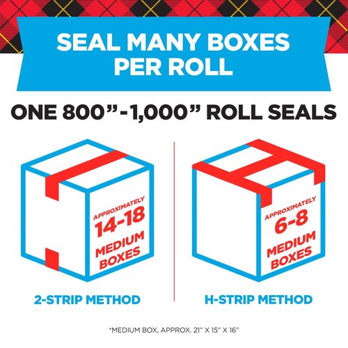 Scotch Heavy Duty Shipping Tape - Clear Packing Tape with Dispenser | 1.88 in. x 27.7 yd.