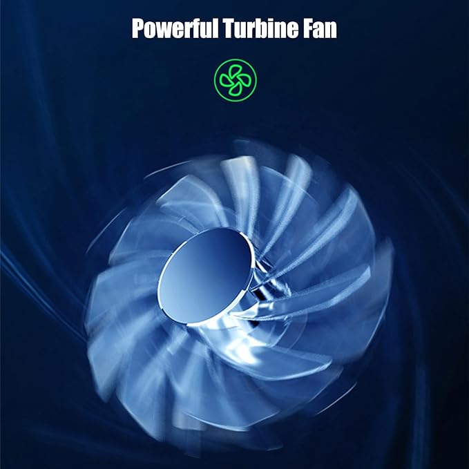 Laptop Cooler, Adjustable Riser Stand, Aluminum Quiet Fan Heat Dissipation -Device Use Ergonomic Design for Laptops Notebooks Tablets Phones Books Desk Home Office Dorm Lightweight