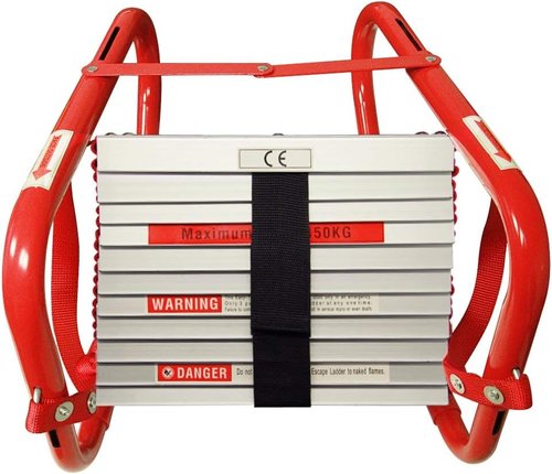 Hausse Retractable Fire Escape Ladder - 25 Feet for 3-Story Buildings | Safety & Convenience