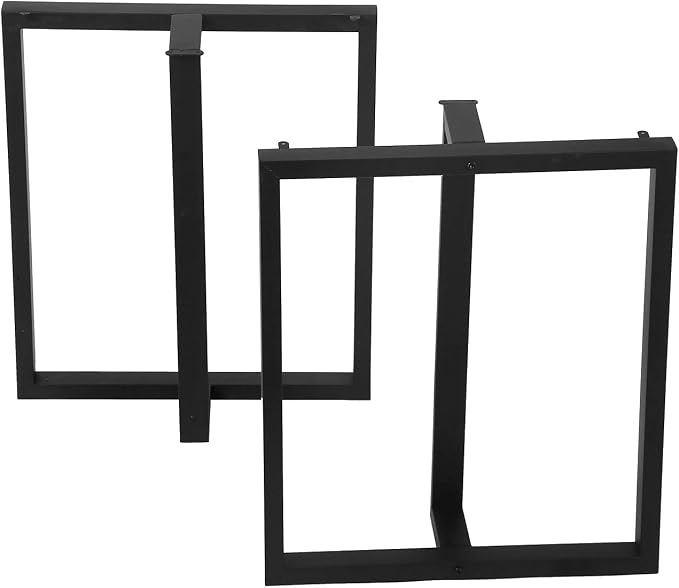 MBQQ Rustic Decor T-Shape Table Legs, Heavy Duty Metal, 28' Height, 24' Wide, Industrial Modern, DIY Iron Bench Legs