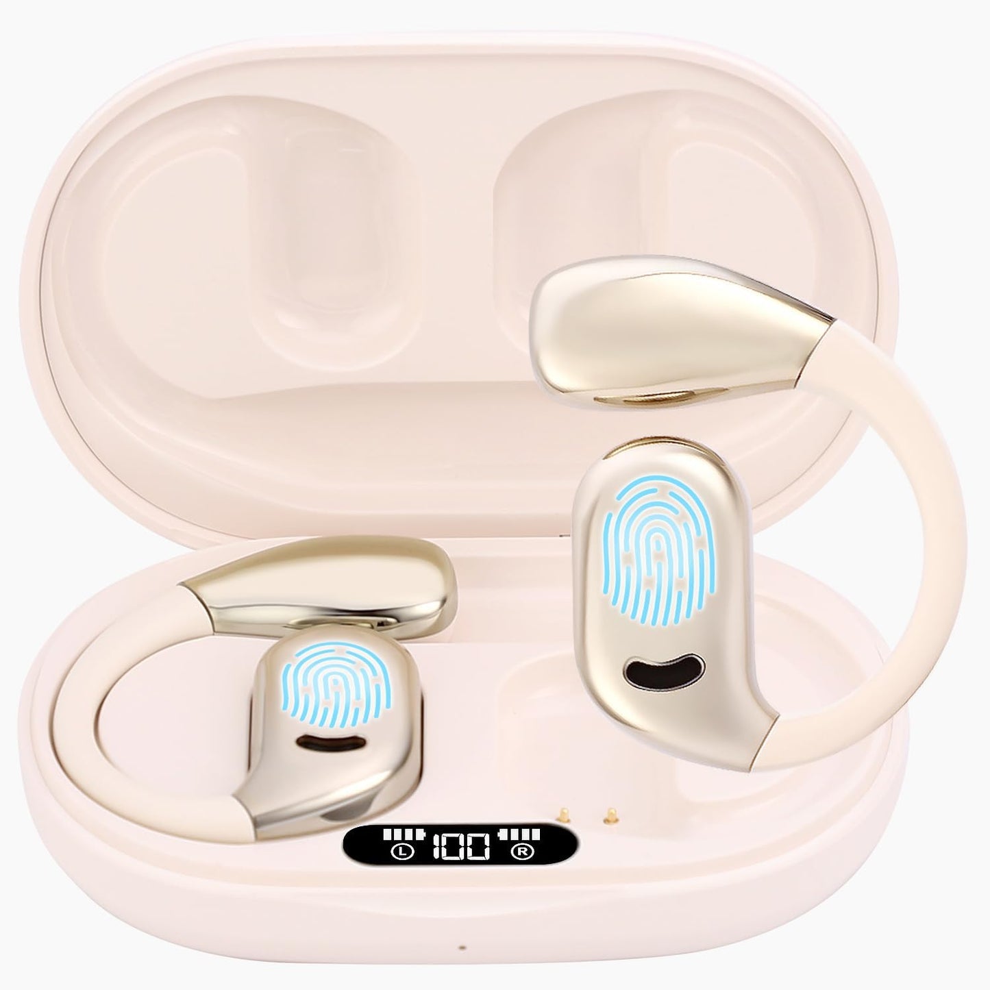 Skiennix Language Translation Earbuds - 3-in-1 Real-Time Translator for 144 Languages | M75 Milk White