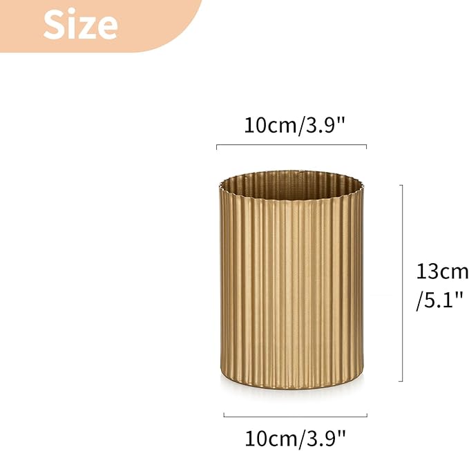 NUPTIO Gold Flower Vases for Centerpieces: 6 Pcs 5.1 inch Metal Flower Vase Flowers Stand Wedding Centerpieces for Tables Centerpiece Table Decorations
