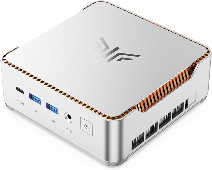 KAMRUI Hyper H2 Mini PC with Intel Core i5-14450HX, 16GB RAM 512GB NVMe SSD, Triple 4K, HDMI, DP, USB-C, WiFi 6, BT 5.2, Gigabit Ethernet, Mini Desktop Computer for Office, Business, Gaming