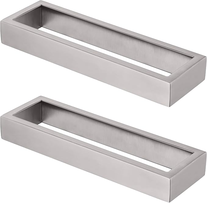 KOKOSIRI Towel Ring Brushed Nickel Hand Towel Hanger Holder 9-Inch Kitchen Rack Stainless Steel for Bathroom Hardware Wall Mount, 2 Pack B4008BR-L9-P2