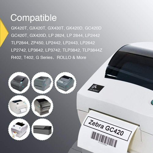 BETCKEY Shipping Labels - Premium Adhesive 4" x 6" | Compatible with Zebra & Rollo Printers (3000 Labels)