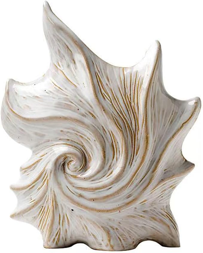 Small Ceramic Flower Vase for Home Decor - Cute Starfish Decorative Vase for Home Decor,White Ceramic Vase for Flowers,7.6 Inch Modern Vases for Ideal Shelf Decor Table Living Room Décor
