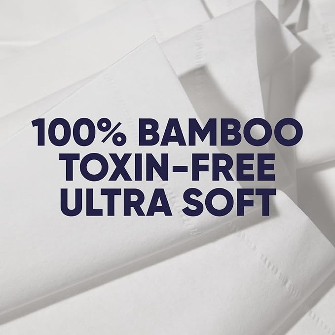 Save Trees Bamboo Facial Tissues -24 Boxes- Bamboo Tissue Boxes, 90 Hypoallergenic Facial Tissues per Box - Unscented, Fragrance-Free, Eco-Friendly Tissues in Plastic-Free Packaging