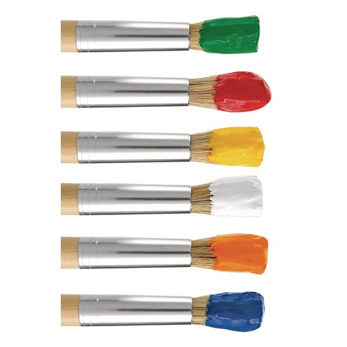 Colorations Washable Tempera Paint for Kids - Non-Toxic 8 Ounce Bottles, Set of 6 Primary Colors