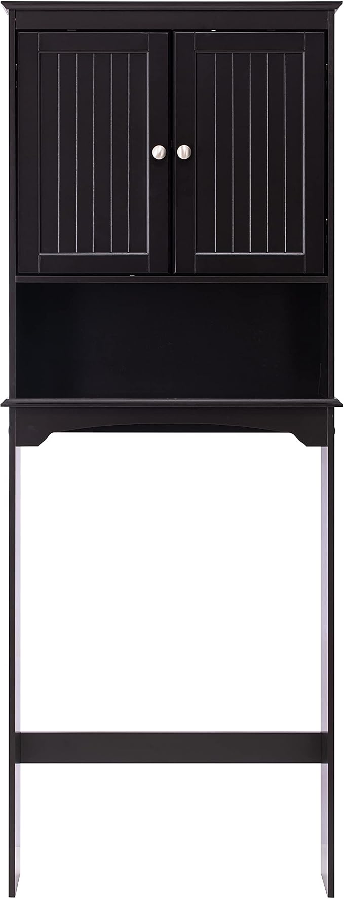 Spirich Over The Toilet Cabinet for Bathroom Storage, Above Toilet Storage Cabinet with Doors and Adjustable Shelves, Espresso