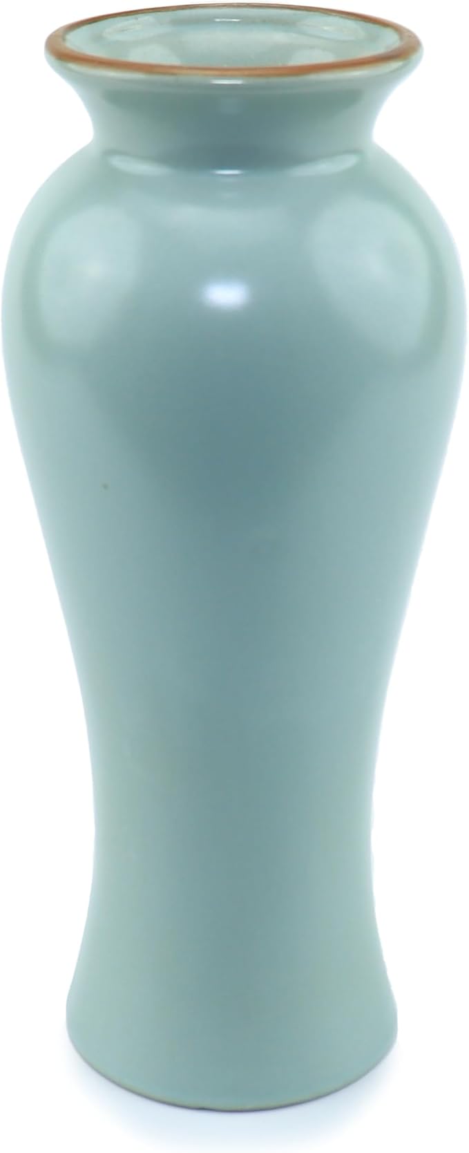 8-inch ice Cracked Glazed Ceramic vase, Modern Eastern Style Ceramic vase, Dining Table, Central Living Room Shelf Decoration (TQ04)