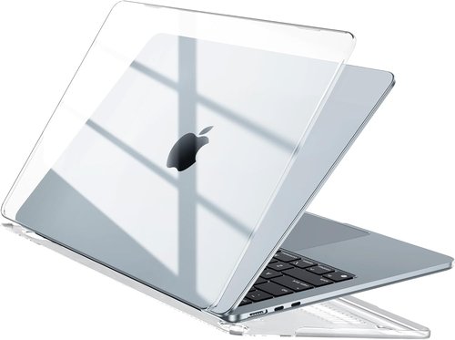 EooCoo MacBook Air 13-Inch Case | Ultra-Crystal Clear Protective Hard Shell Cover - 2024-2022 Models