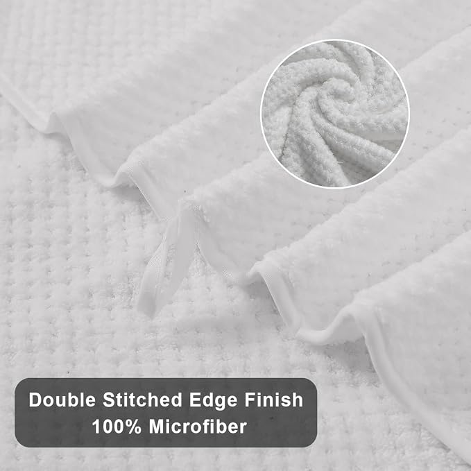 Extra Large Bath Towels Set 35x70 Inches - White Luxury 600 GSM Oversized Bath Sheet Towel,Ultra Soft Microfiber - Quick Dry,Highly Absorbent Shower Towels Spa Hotel Bathroom Towel Set (4-Pack)