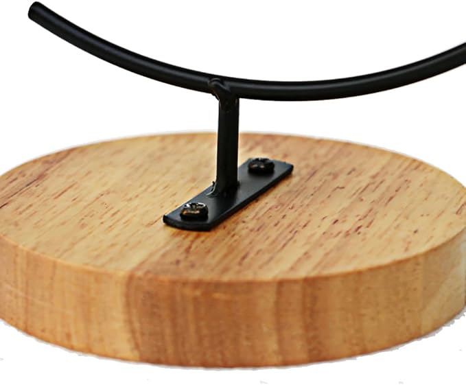 YY YEARCHY Awesomes Terrarium Ornament Display Stand Metal Stand Air Plant Stand Flower Pot Stand Holder Iron Pothook Stand for Hanging Glass Terrarium Globe Ball (4, Black)