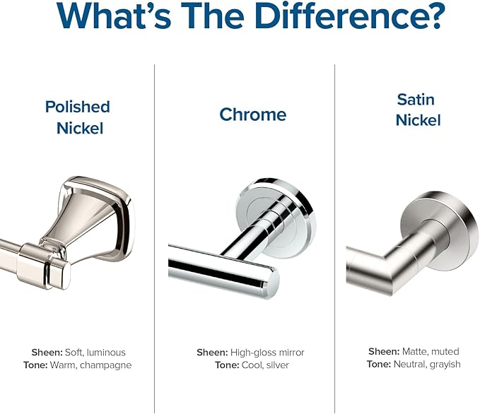 Gatco 5711 Clarion Towel Bar | 18" L Bathroom Towel Rack| Wall Mount Bathroom Towel Holder | Crystal-Clear Acrylic & Chrome Finish