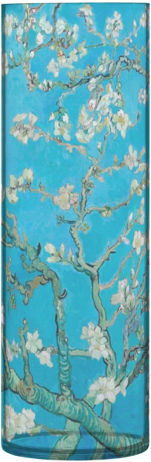 Vase Plastic Vase Elegant Cylinder Flower Vase Shatterproof Decorative Centerpiece for Home Table Office Weddings Events (11.8 x 3.9 in)