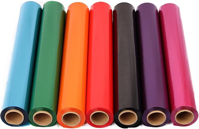 CMFYHM Orange Cellophane Wrap Roll,Colorful Cello 34 In Wide X 100 Ft Long, Translucent Colored Cellophane Wrapping Paper for Gift Baskets Wrap, Treats, Holiday, DIY Arts Crafts Decoration (Orange)