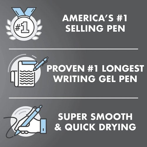 Pilot G2 Gel Pens - Retractable Bold Point 1.0mm - Purple Ink, 6 Count for Smooth Writing